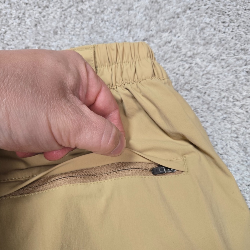 LL Bean Cresta Hiking Pant Men Large 33x27 Convertible Zip Off Cargo beige khaki - Picture 9 of 10